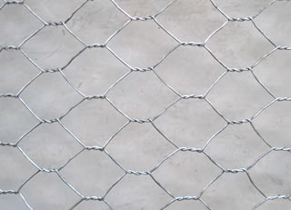 Hexagonal Hole Twisted Woven Mesh with Silver Zinc Plating