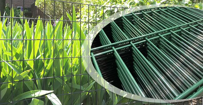 Dark Green Garden Fence, Welded Screen